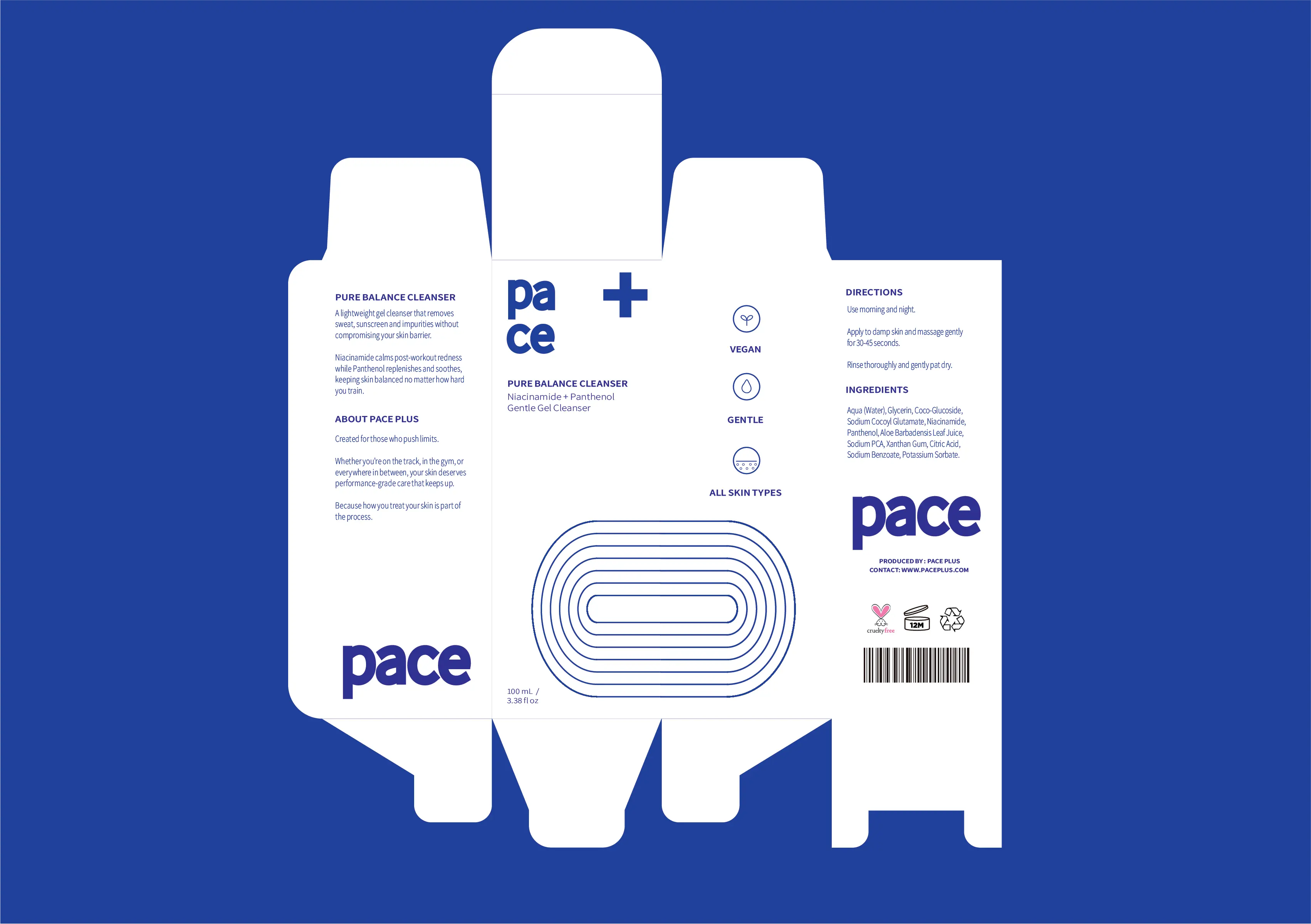 Pace packaging mockup